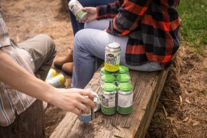 Lock 27 Brewing cans outside