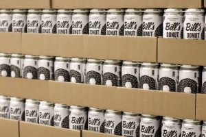 Bill's Donut Shop Stout by Lock 27 Brewing canning day